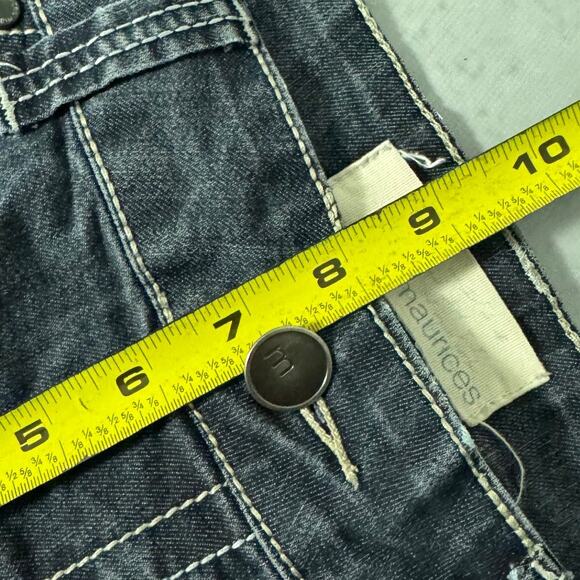 Maurices Dark Wash Skinny Jeans Distressed Faded Denim - Size: M - Picture 5 of 9